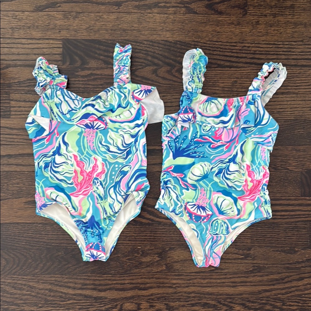 Colorful Floral One-Piece Swimsuit Tommy Bahama look a like to Lilly Pulitzer 4